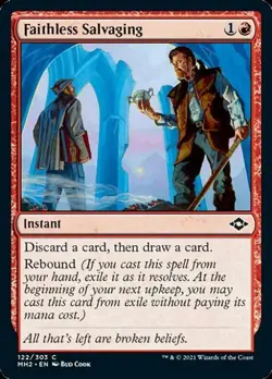 Faithless Salvaging -Foil Near Mint MTG Modern Horizons 2 - Image 1