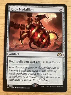Ruby Medallion Modern Horizons 3 - Magic MTG NM - Image 1