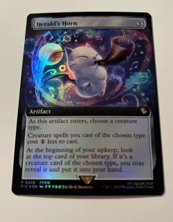 MTG Magic the Gathering Final Fantasy Herald's Horn Foil Promo - Image 2