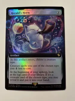 MTG Magic the Gathering Final Fantasy Herald's Horn Foil Promo - Image 3