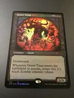 MTG Secret Lair #223 Grave Titan Showcase Foil NM - Image 1