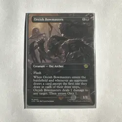 MTG Orcish Bowmasters Borderless (NM) Universe Beyond: Lord of the Rings - Image 1