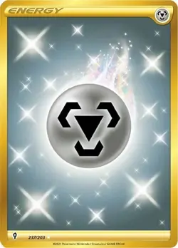 Metal Energy (Secret, #237/203) - Holofoil SWSH - Evolving Skies NM Pokemon - Image 1