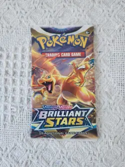 Pokemon TCG Brilliant Stars CHARIZARD ART Booster Pack NEW/SEALED - Image 1