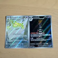 Pokemon Black Bolt White Flare Promos Tech Sticker Gothitelle Reuniclus 211 212 - Image 1