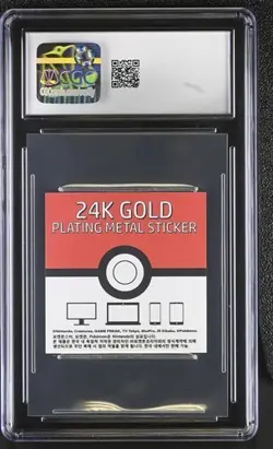 CCG 9 LAPRAS CANDY STICKERS 24K GOLD PLATING POKEMON MINT - Image 2