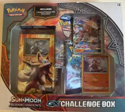 Pokemon TCG Sun & Moon Burning Shadows LYCANROC GX Challenge Box Sealed NEW! - Image 1