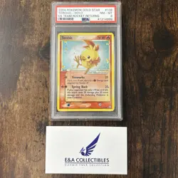 2004 Pokemon Ex Team Rocket Returns Gold Star Torchic #108 Holo PSA 8 - Image 2