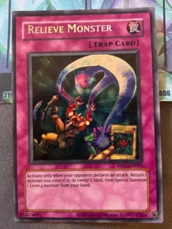 Yugioh 1x Relieve Monster Secret Rare RP01-EN093 Retro Pack 1 2020 Reprint NM - Image 2