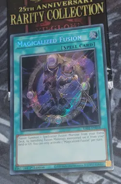 Yugioh! Magicalized Fusion RA01-EN058 Secret Rare 1st Edition NM - Image 3