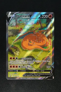 Charizard v SWSH260 Holo Promo Card Sword & Shield Near Mint NM Condition - Image 1