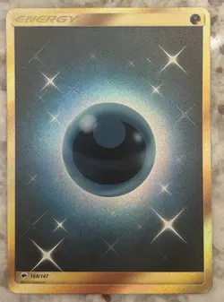 Pokemon TCG Dark Energy 168/147 2017 S&M Burning Shadows Gold Secret Rare Card - Image 1