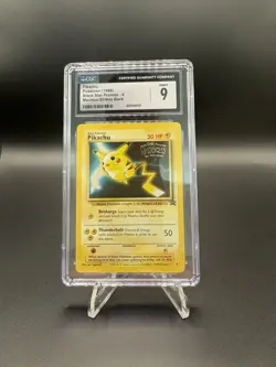 CGC 9 MINT Pikachu # 4 WB Movie WOTC Black Star PROMO Pokemon Card📈🔥 - Image 1