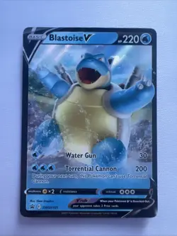 Blastoise V - SWSH101 - Pokemon Sword & Shield Promo Ultra Rare Holo Card NM - Image 1