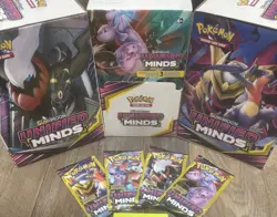 Pokemon Unified Minds 3 Card Pack Art Set (4x Packs) - Image 3