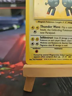 Pokemon TCG Magneton Base Set Holo Unlimited Rare Card 9/102 LP - Image 5