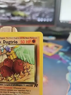 Pokemon Dark Dugtrio Card 23/82 1st Edition Non Holo Near MINT! VERY CLEAN - Image 3