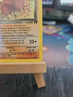 Pokemon Dark Dugtrio Card 23/82 1st Edition Non Holo Near MINT! VERY CLEAN - Image 4