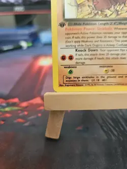 Pokemon Dark Dugtrio Card 23/82 1st Edition Non Holo Near MINT! VERY CLEAN - Image 5