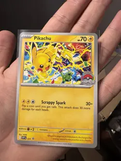 Pikachu Promo 2025 World Championships SVP EN 225 Pokemon Card Worlds - Image 1