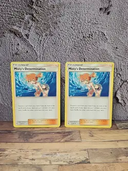 Misty's Determination 62/68 Hidden Fates Regular Pokemon card x2 - Image 1