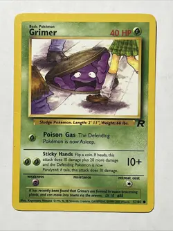 GRIMER - Team Rocket Set - 57/82 - Common - Pokemon Card - Unlimited - Image 2