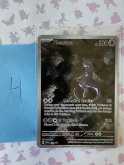 Pokemon TCG Mewtwo 052 Scarlet & Violet 151 Black Star Promo Card SEALED - Image 1
