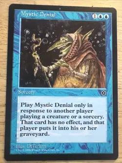 Magic the Gathering ~ MTG ~ 1x Mystic Denial ~ PORTAL II ~ M/NM - Image 1