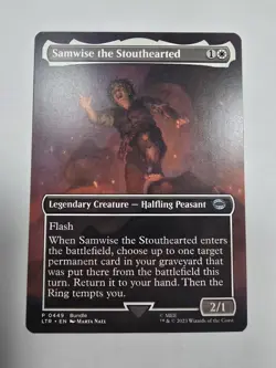 Samwise the Stouthearted (Borderless) Lord Of The Rings 449 Mtg - Image 1