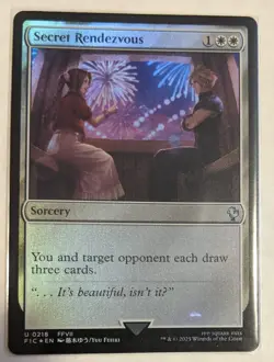 MTG English FOIL Magic Card Near Mint SECRET RENDEZVOUS from Final Fantasy - Image 1
