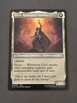 Cecil, Dark Knight-Rare 91-MTG Final Fantasy-NM-Regular Finish - Image 2