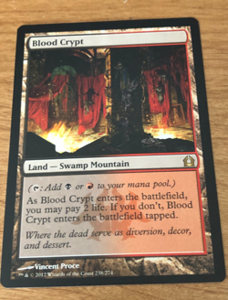 MTG Blood Crypt Return to Ravnica 238/274 Regular Rare NM - Image 1