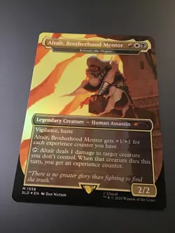 MTG Secret Lair #1558 Altair, Brotherhood Mentor Borderless Foil NM - Image 1