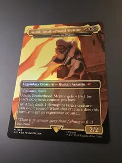 MTG Secret Lair #1558 Altair, Brotherhood Mentor Borderless Foil NM - Image 2
