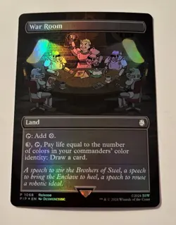 2024 MTG Magic the Gathering PIP Fallout Borderless Promo Foil #1068 War Room - Image 1