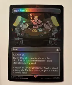 2024 MTG Magic the Gathering PIP Fallout Borderless Promo Foil #1068 War Room - Image 2