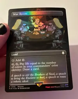 2024 MTG Magic the Gathering PIP Fallout Borderless Promo Foil #1068 War Room - Image 3