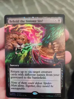 MTG Behold the Sinister Six! Pax West 2025 Promo Foil NEW MINT - Image 1
