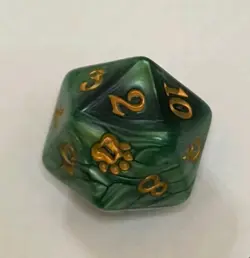 Bloomburrow Bundle Oversized Spindown Life Counter D20 Dice - MTG, unused - Image 2
