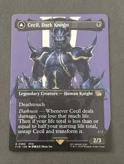 Cecil, Dark Knight Borderless-Mythic 380-MTG Final Fantasy-NM-Regular Finish - Image 1