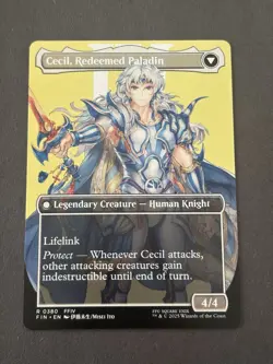 Cecil, Dark Knight Borderless-Mythic 380-MTG Final Fantasy-NM-Regular Finish - Image 2