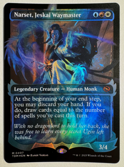 MTG Narset Jeskai Waymaster Showcase Halo Foil 0407 Tarkir Dragonstorm - Image 1