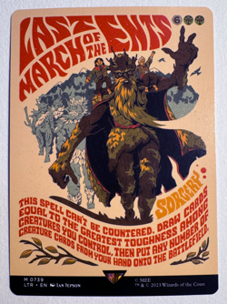 MTG Lord of the Rings Last March of the Ents 0739 Poster Card Non Foil - Image 1