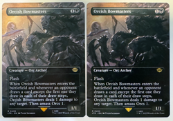 LOT 2 MTG Lord of The Rings Orcish Bowmasters 0433 Extended Borderless Non Foil - Image 1