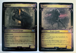 LOT 2 MTG Magic the Gathering LOTR Lord of the Rings Nazgul Showcase Scroll - Image 1