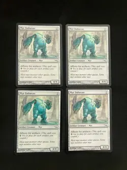 4x MYR ENFORCERx4 MIRRODIN MAGIC THE GATHERING MTG NM / UNPLAYED - Image 1