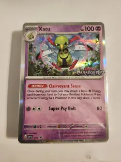 Pokemon XATU SVP059 Paradox Rift Stamped Prerelease Sealed Promo Deck - Image 1