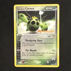 Team Aqua's Cacnea Prerelease 24/95 Team Magma vs Team Aqua Pokemon - Image 1