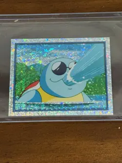 2000 Merlin Pokemon Sticker Squirtle Prizm - Image 1