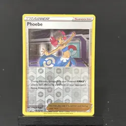 Reverse Holo Phoebe 130/163 Uncommon Battle Styles Pokemon TCG - Image 1